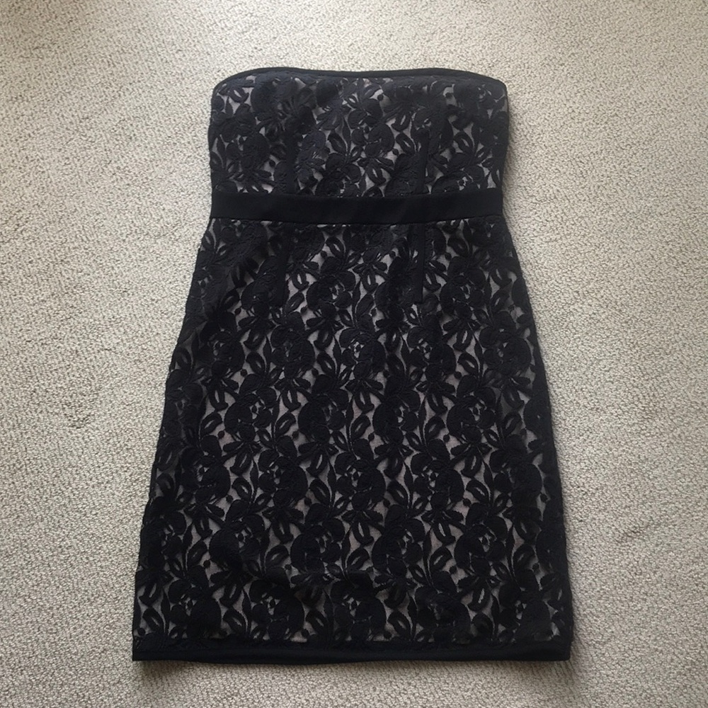 Black lace dress loft